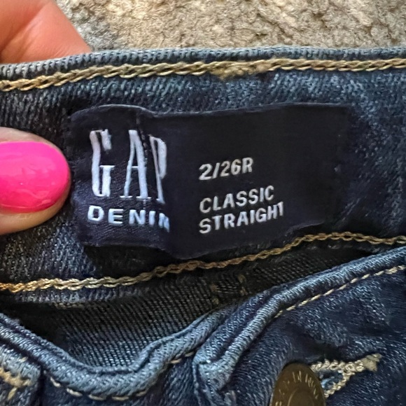 GAP NWT jeans size 2/26 classic strait (P205) - Picture 2 of 9